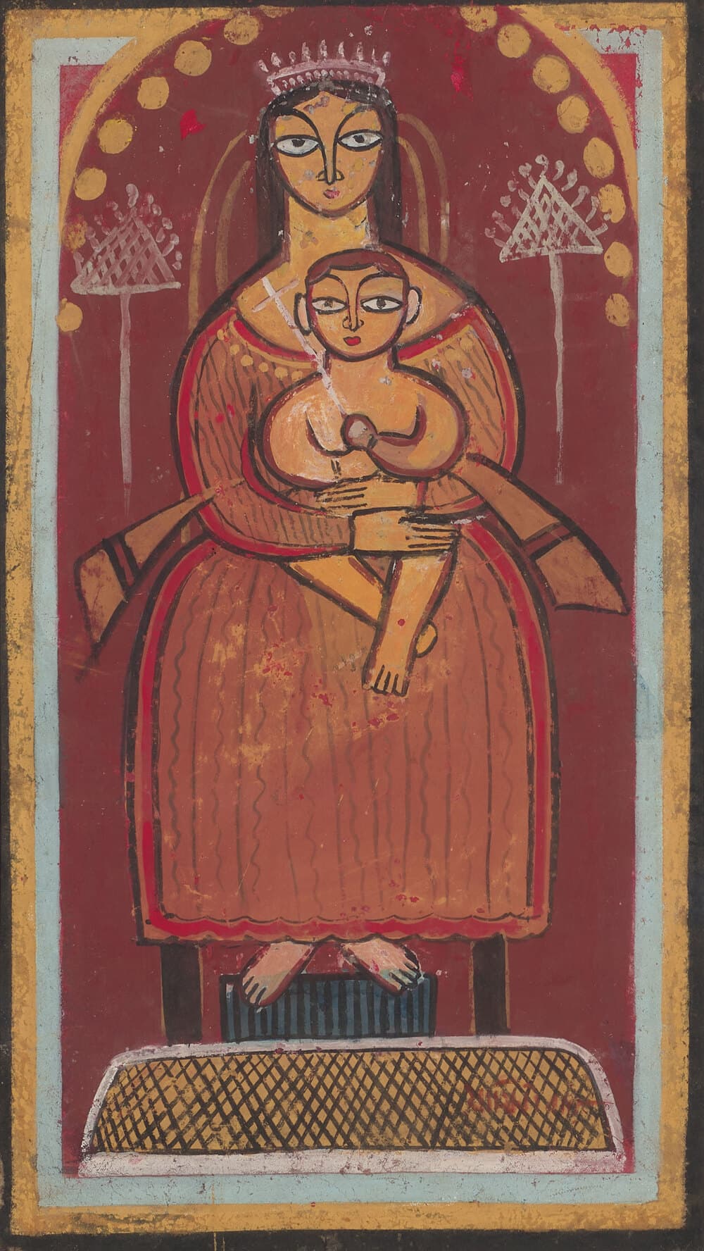 Jamini Roy Mary and Jesus