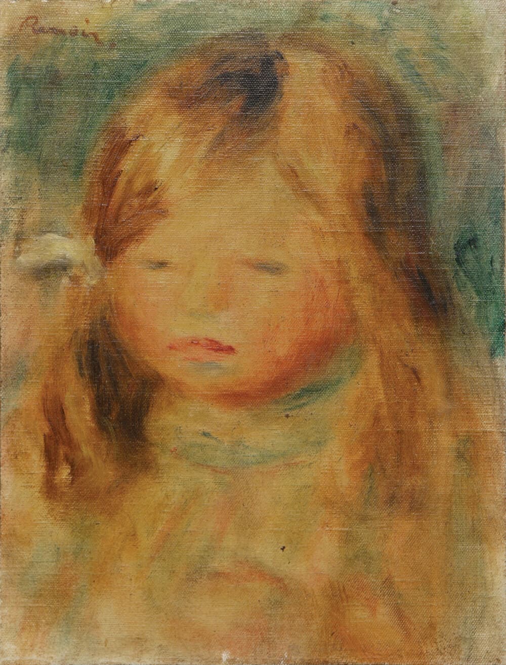 Pierre Auguste Renoir Etude Pour Le Portrait De Coco