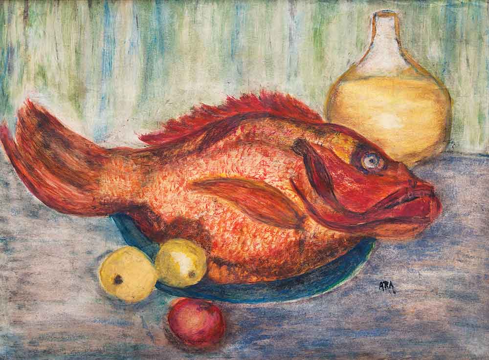 K H Ara Still Life With Fish