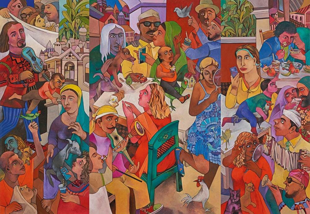 Triptych Painting
