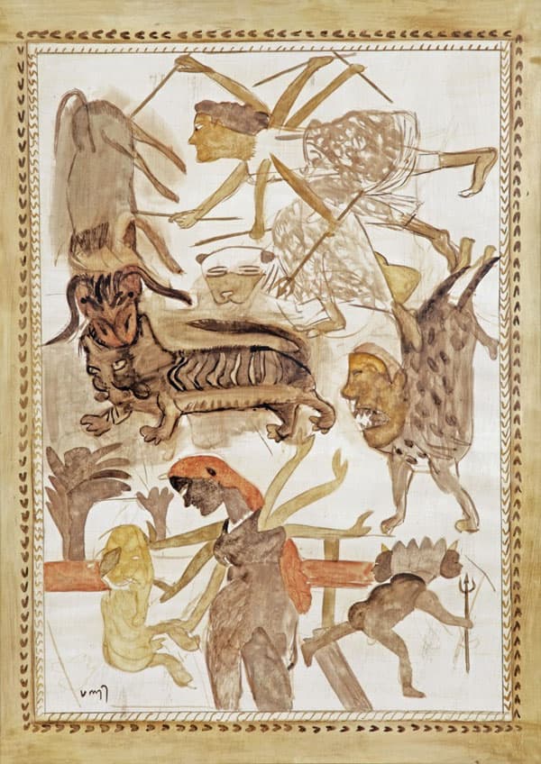 K G Subramanyan The Great Show with Beasts and Goddess