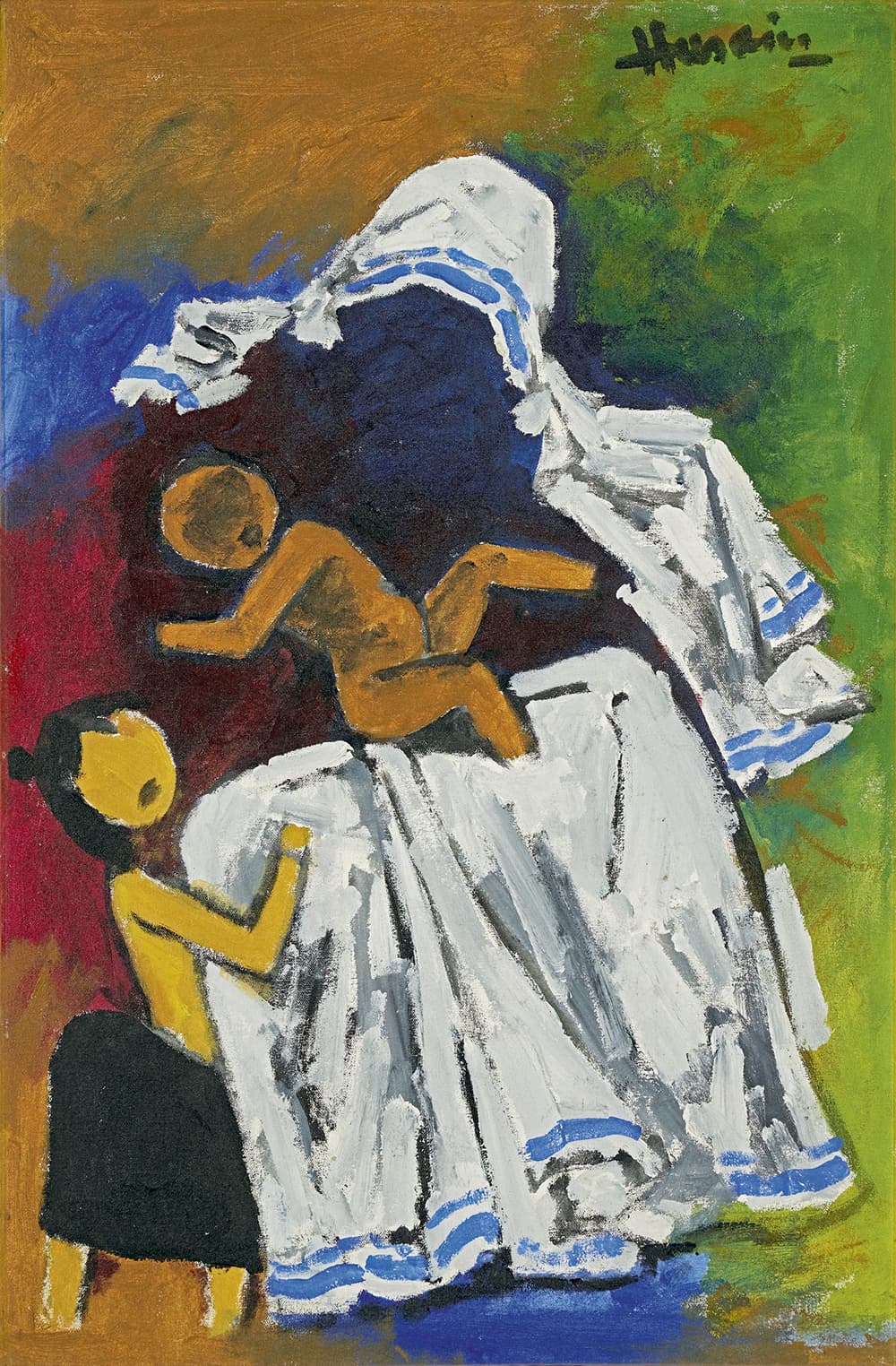 M F Husain Mother Teresa