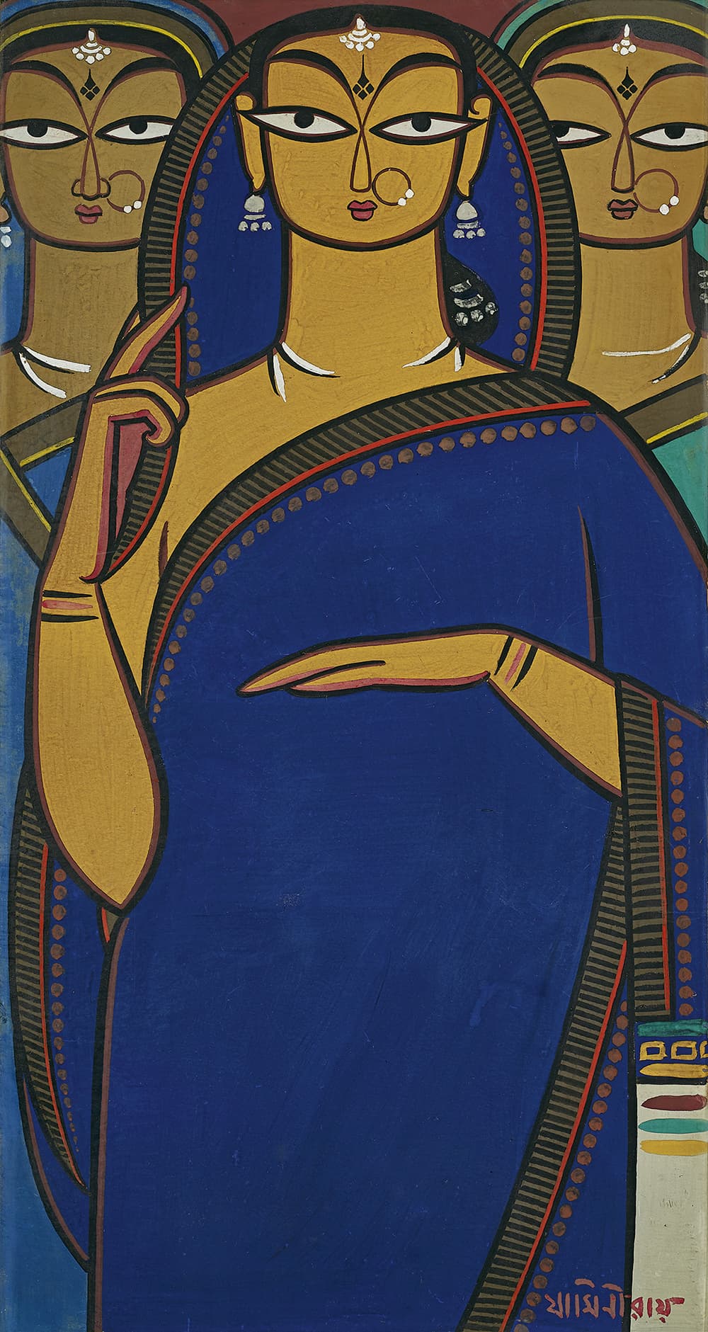 Jamini Roy Three Pujarins