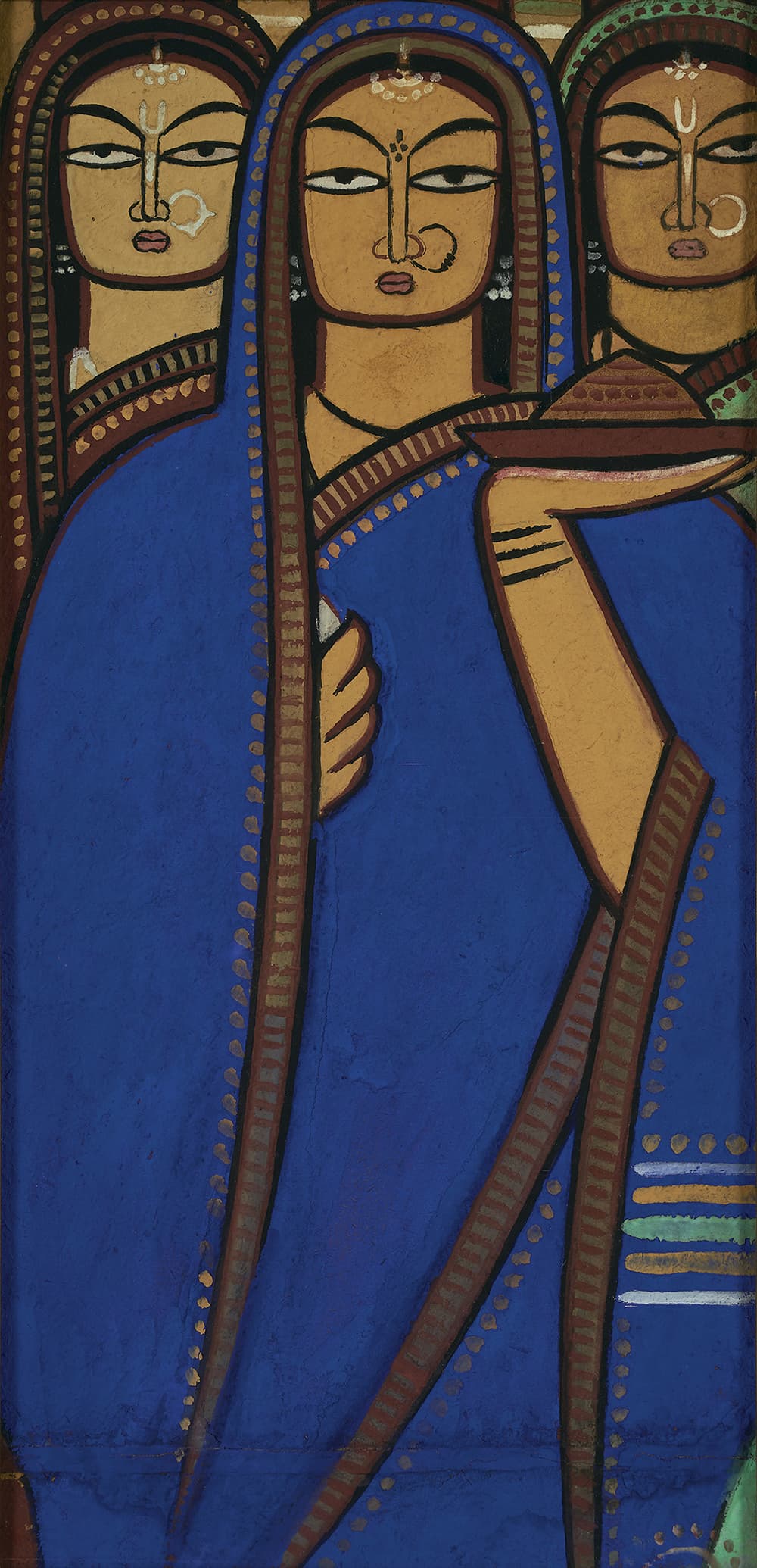 Jamini Roy Three Pujarins Artwork