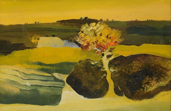 Bimal Dasgupta Nature Painting