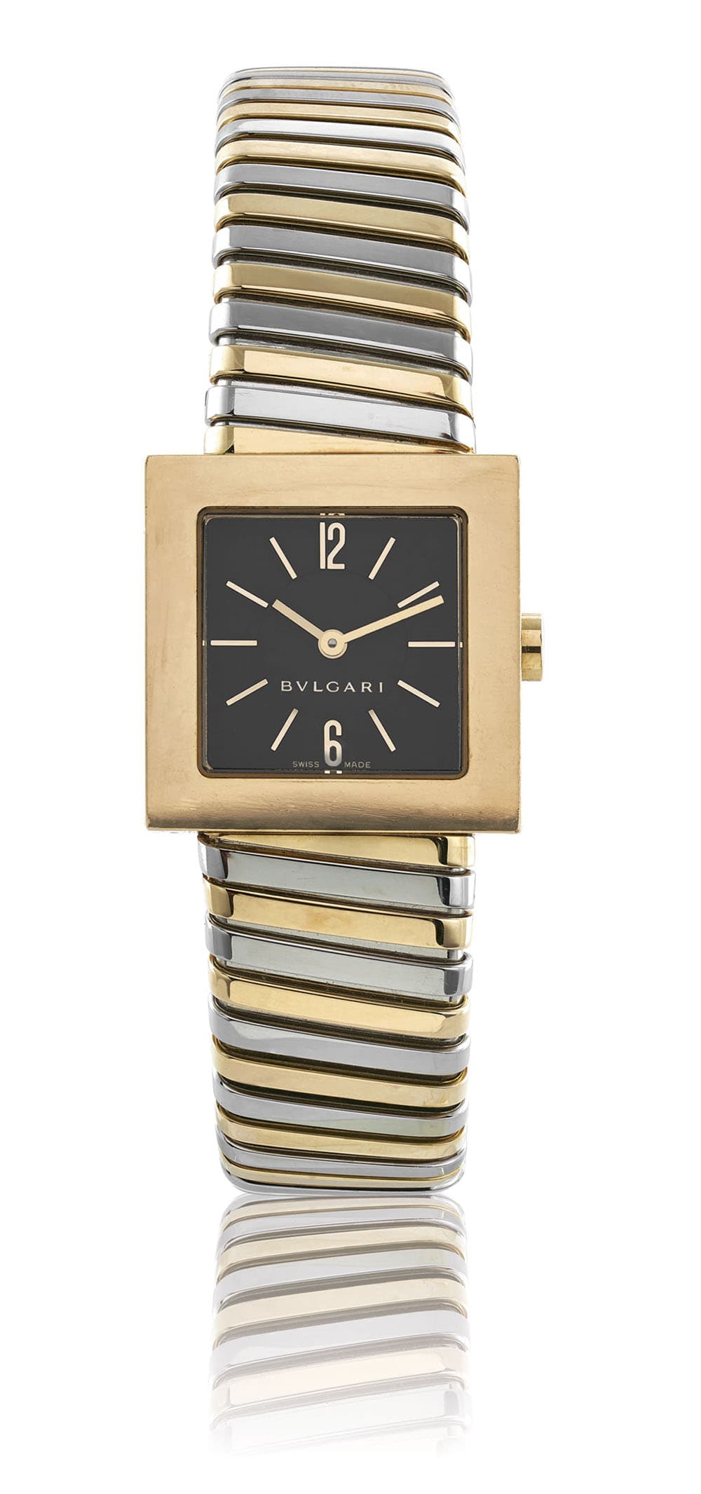 Bvlgari Tubogas Gold Square Ladies Wristwatch