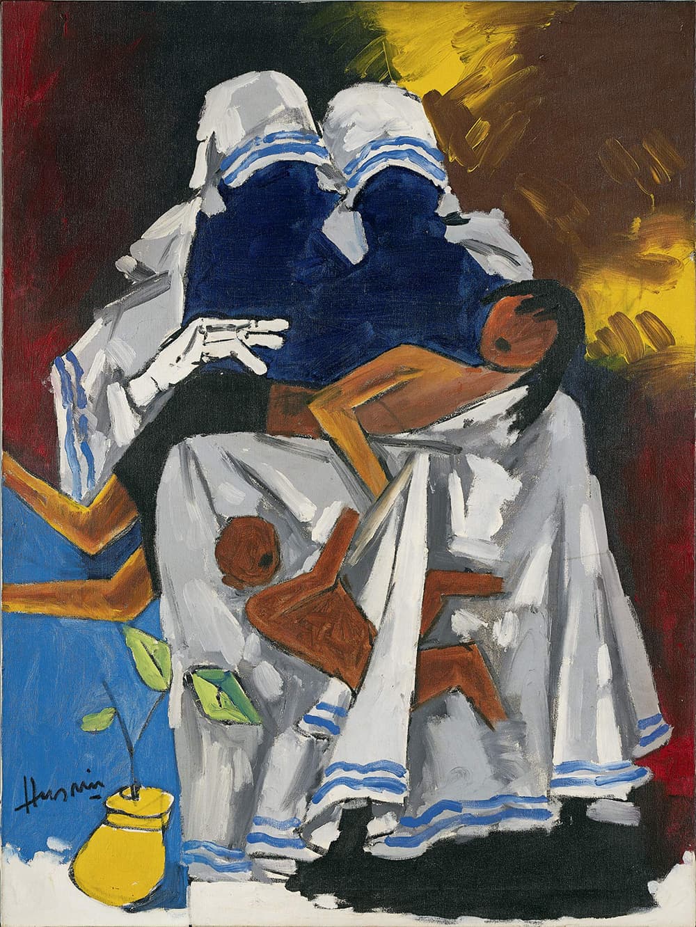 M F Husain Mother Teresa Series