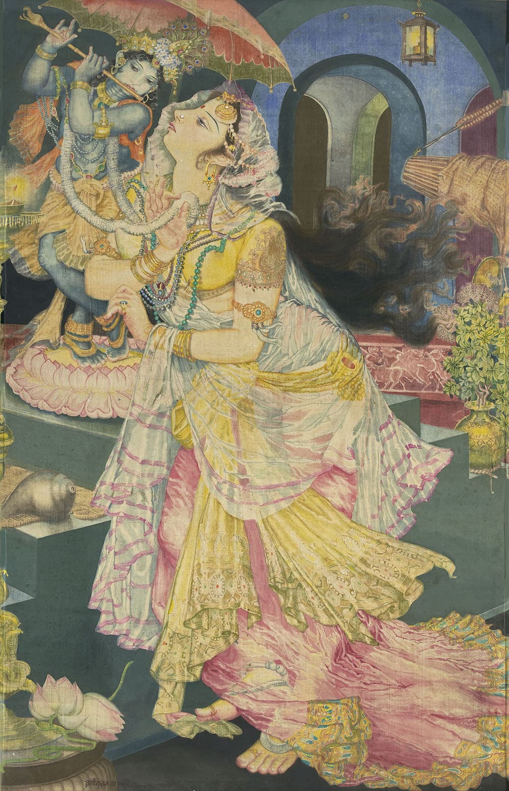 Beautiful Radha Krishna Painting