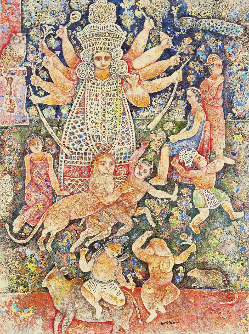 Beautiful Durga Paintings