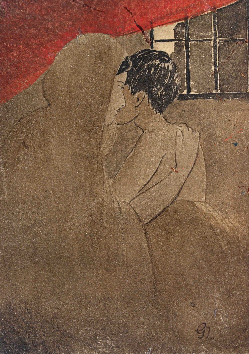 Gaganendranath Tagore Mother & Son