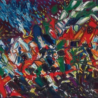 F N Souza - Garden City (1969) | Overview