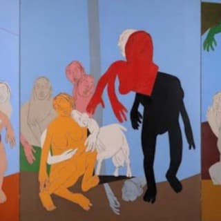 Tyeb Mehta - Celebration Triptych (1995) | Overview