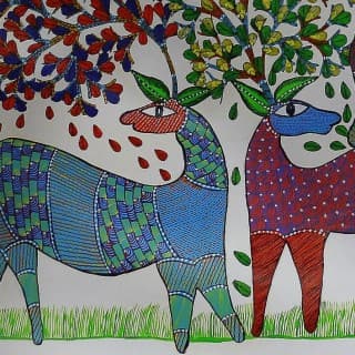 Significance of Gond Deer Painting for Home