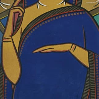 Jamini Roy - Three Pujarins (1937) | Overview