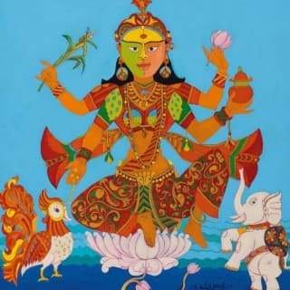 12 Beautiful Lakshmi Paintings To Attract Wealth & Abundance