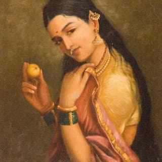 Raja Ravi Varma - Woman Holding A Fruit | Overview