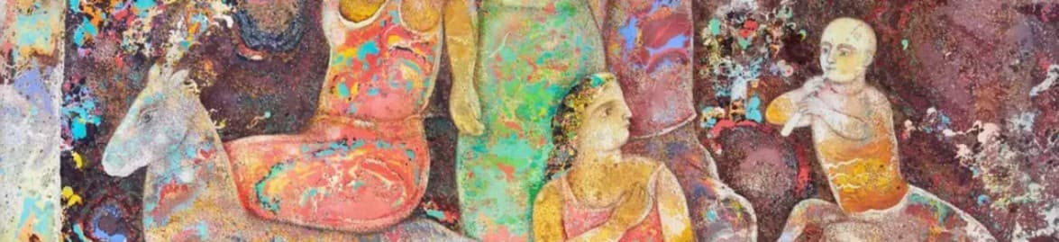 Sakti Burman: Mastering Pointillism & Marbling To Create Dreamlike Narratives