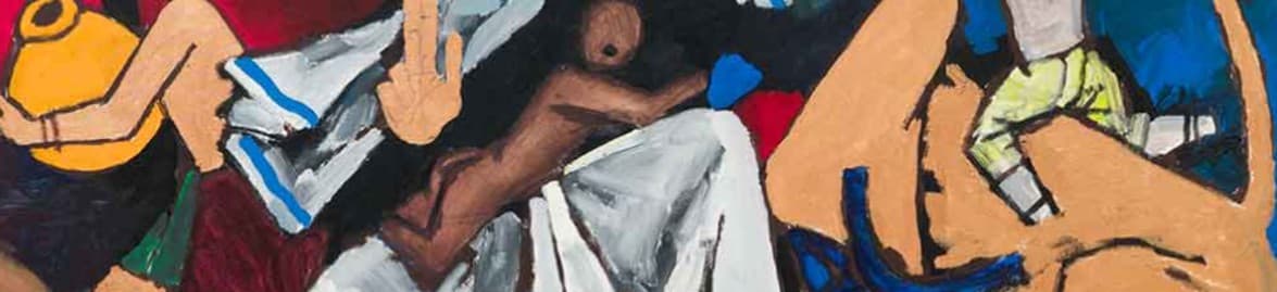M F Husain - Mother And Krishna (Circa 1990) | Overview