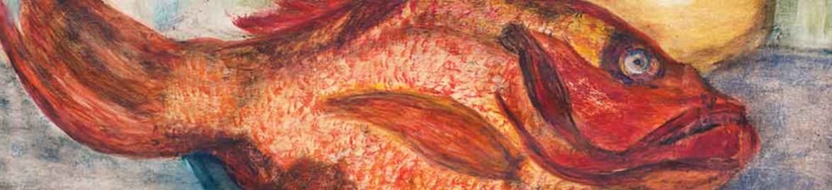 K H Ara - Still Life With Fish (Circa 1950) | Overview