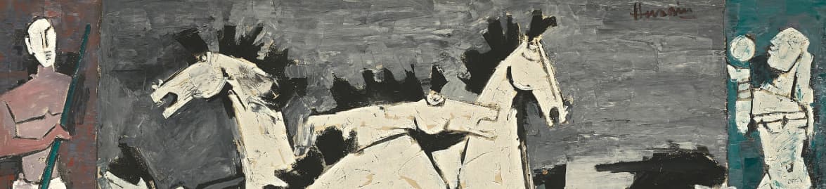 Husain, Raza Paintings Headline AstaGuru Auction