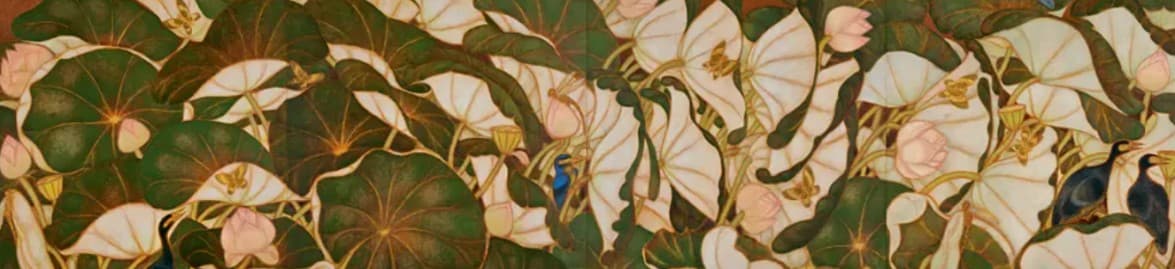 nature & femininity in a. ramachandran’s lotus pond paintings
