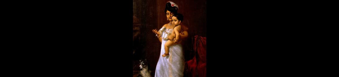 There Comes Papa - Raja Ravi Varma (1893) | Overview