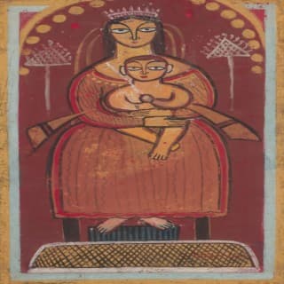Jamini Roy - Mary and Jesus (circa 1960) | Overview