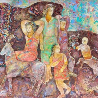 Sakti Burman: Mastering Pointillism & Marbling To Create Dreamlike Narratives